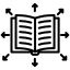 Ikonische Darstellung eines Buches – Symbol für wertvolles theoretisches Wissen und umfassende Ausbildungsmöglichkeiten bei touch and go Paragliding.